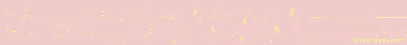 Ornamind Font – Yellow Fonts on Pink Background