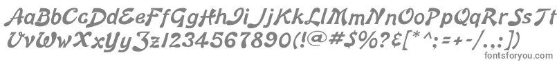 フォントBonnardflf – 白い背景に灰色の文字