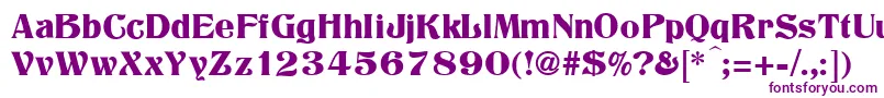 Titania-fontti – violetit fontit valkoisella taustalla