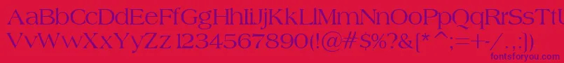 Шрифт BroadsheetLdo – фиолетовые шрифты на красном фоне