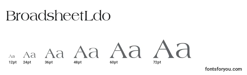 BroadsheetLdo Font Sizes