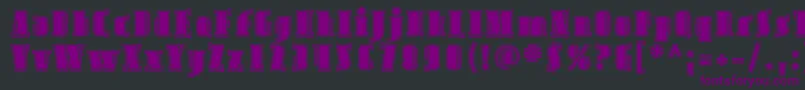 Avond05 Font – Purple Fonts on Black Background