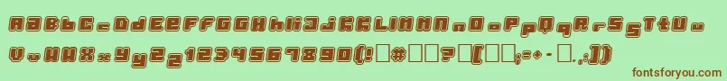 Porytt Font – Brown Fonts on Green Background