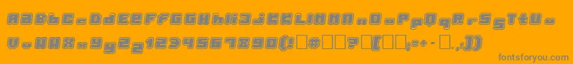 Porytt Font – Gray Fonts on Orange Background