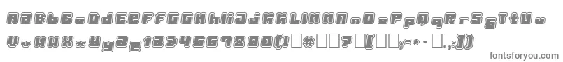 フォントPorytt – 白い背景に灰色の文字