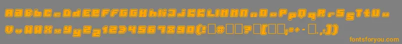 Porytt Font – Orange Fonts on Gray Background