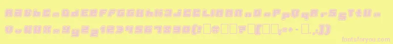 Porytt Font – Pink Fonts on Yellow Background