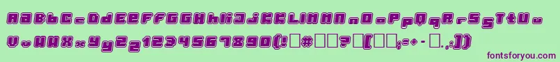 Porytt Font – Purple Fonts on Green Background