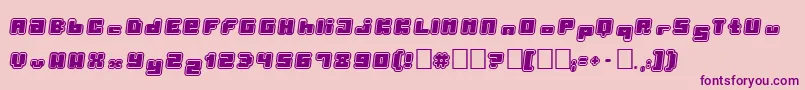 Porytt Font – Purple Fonts on Pink Background