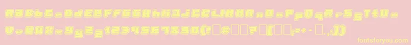 Porytt Font – Yellow Fonts on Pink Background