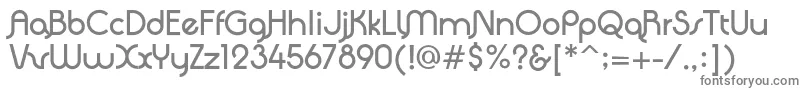 フォントQuadrantaBold – 白い背景に灰色の文字