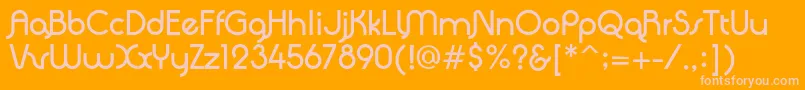 QuadrantaBold Font – Pink Fonts on Orange Background