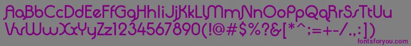 Шрифт QuadrantaBold – фиолетовые шрифты на сером фоне