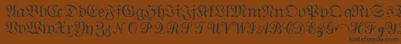 Шрифт QuantapisixsskRegular – чёрные шрифты на коричневом фоне