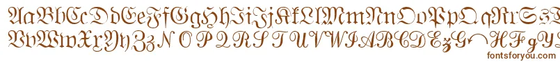 Шрифт QuantapisixsskRegular – коричневые шрифты на белом фоне