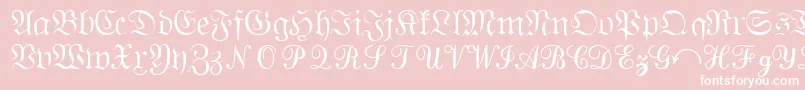 QuantapisixsskRegular Font – White Fonts on Pink Background