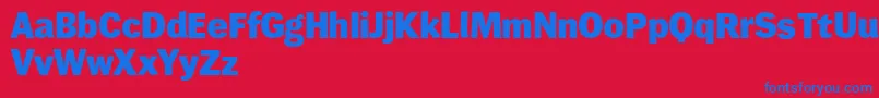 Wendelinreduced85fett Font – Blue Fonts on Red Background