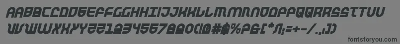 Trektrooperbi Font – Black Fonts on Gray Background
