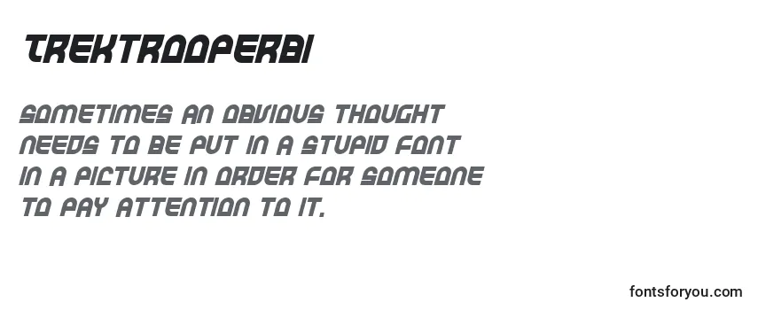 Review of the Trektrooperbi Font