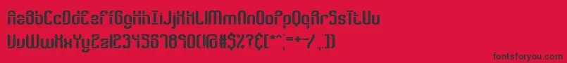 GatherGappedBrk Font – Black Fonts on Red Background