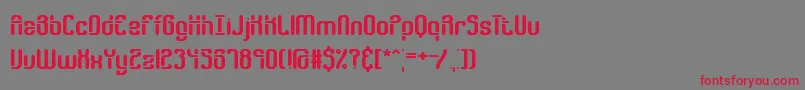 GatherGappedBrk Font – Red Fonts on Gray Background