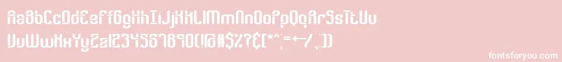 GatherGappedBrk Font – White Fonts on Pink Background