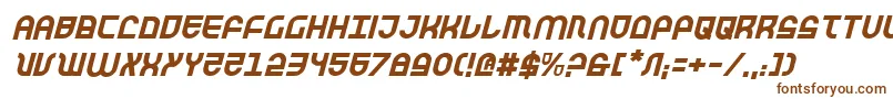 Trektrooperi Font – Brown Fonts on White Background