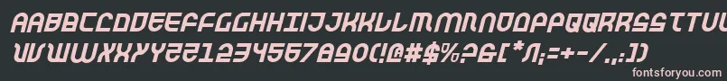 Trektrooperi Font – Pink Fonts on Black Background