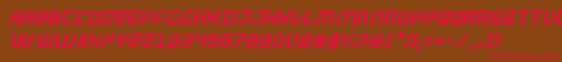 Trektrooperi Font – Red Fonts on Brown Background