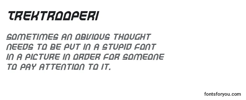 Review of the Trektrooperi Font