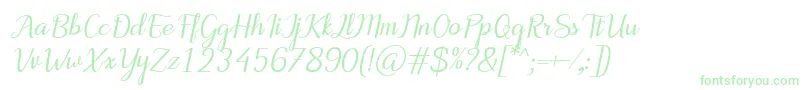 Fonte MotiraItalic – fontes verdes