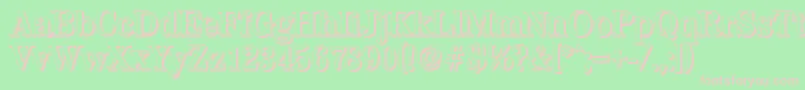 ValenciashadowBold Font – Pink Fonts on Green Background