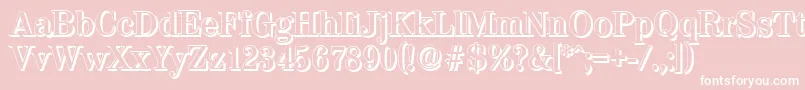 ValenciashadowBold Font – White Fonts on Pink Background