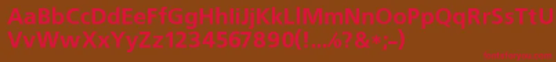 Freeset2 Font – Red Fonts on Brown Background