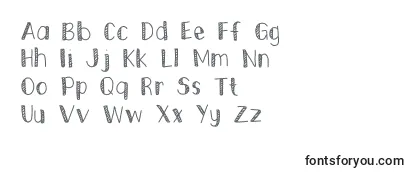 EkasStripedEdges Font