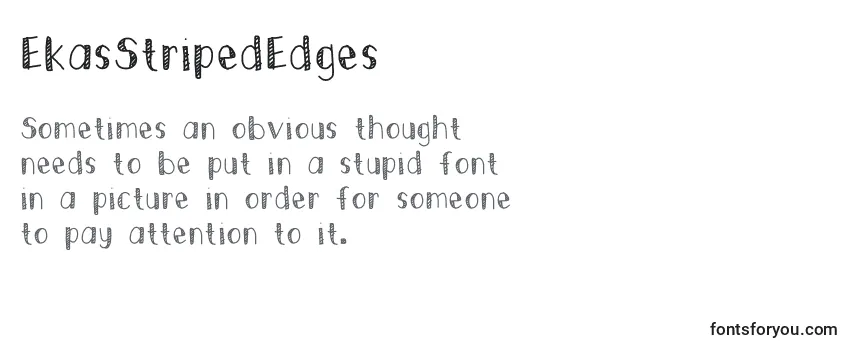 EkasStripedEdges Font