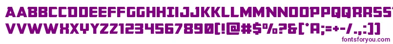 Buchananexpand Font – Purple Fonts on White Background