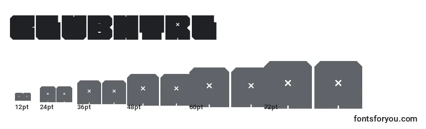 Clubhtrl Font Sizes