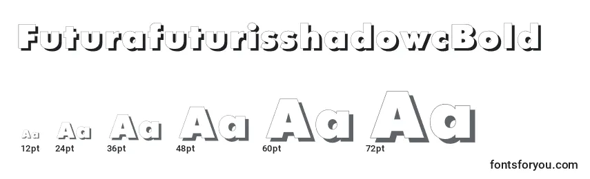 Размеры шрифта FuturafuturisshadowcBold