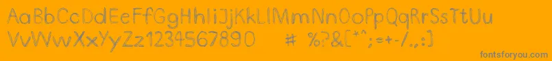 Подробнее о шрифте DoodlepenLimited Шрифт DoodlepenLimited – серые шрифты на оранжевом фоне