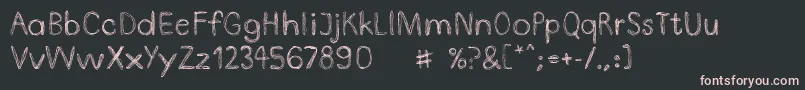 DoodlepenLimited Font – Pink Fonts on Black Background