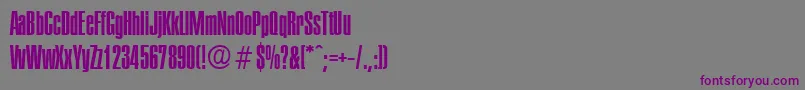 PlaketteSerialRegularDb Font – Purple Fonts on Gray Background