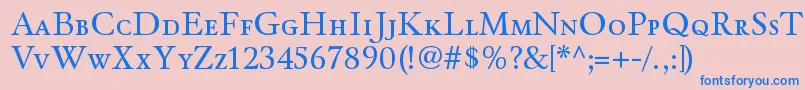 WinthorpescRegular Font – Blue Fonts on Pink Background