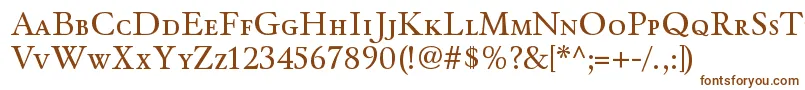 WinthorpescRegular Font – Brown Fonts on White Background