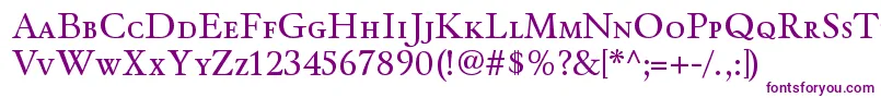 WinthorpescRegular Font – Purple Fonts on White Background