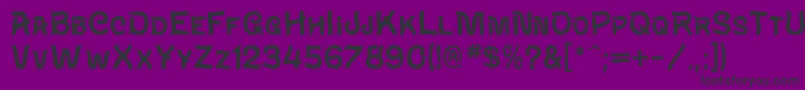 WaverlyMf Font – Black Fonts on Purple Background