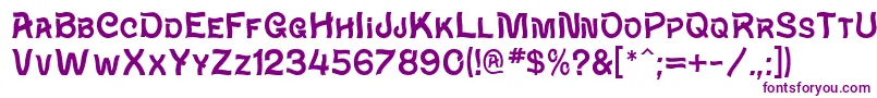 WaverlyMf Font – Purple Fonts on White Background