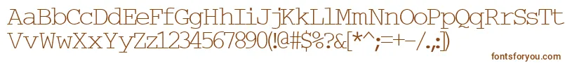 Шрифт Typew6 – коричневые шрифты на белом фоне