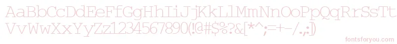 Шрифт Typew6 – розовые шрифты на белом фоне