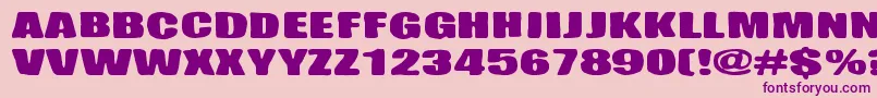 Hiekkalasi Font – Purple Fonts on Pink Background
